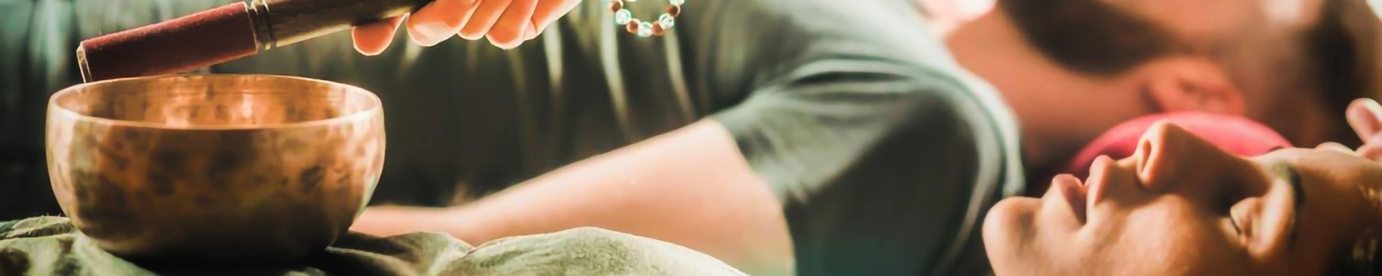 Tibetan prayer bowl and singing bowl collection - Crystal singing bowls and standing bells