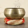 Silk Brocade Tibetan Singing Bowl Cushion Pillow