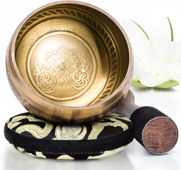 Flower of Life Tibetan Singing Bowl Set