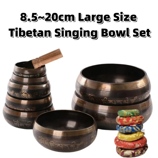 Tibetan Singing Bowl Set Meditation Chakra Healing