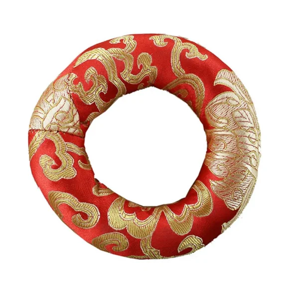Silk Brocade Tibetan Singing Bowl Cushion Pillow